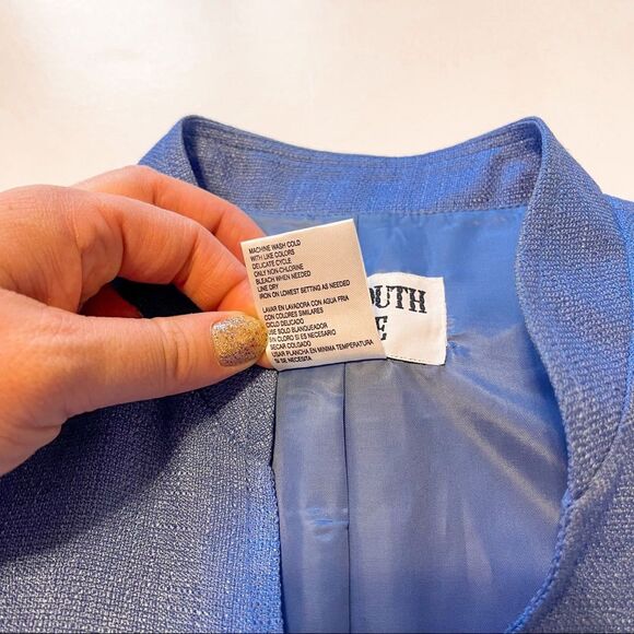 Vintage Button Down Blue Dress 10P - Picture 4 of 7